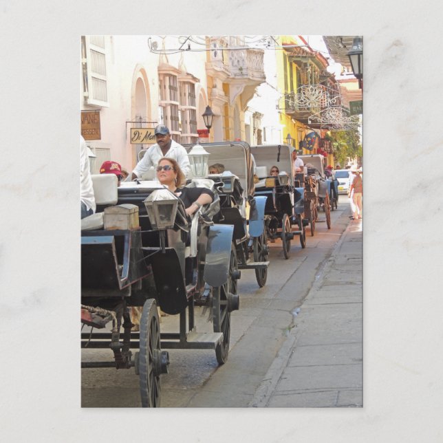 Beförderung Kolumbiens in Cartagena Postkarte (Vorderseite)