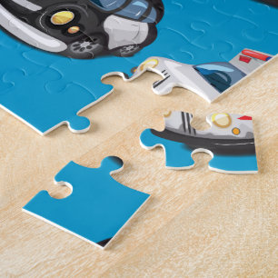 Beförderung von Polizei, Ambulanz und Feuerwehr Puzzle