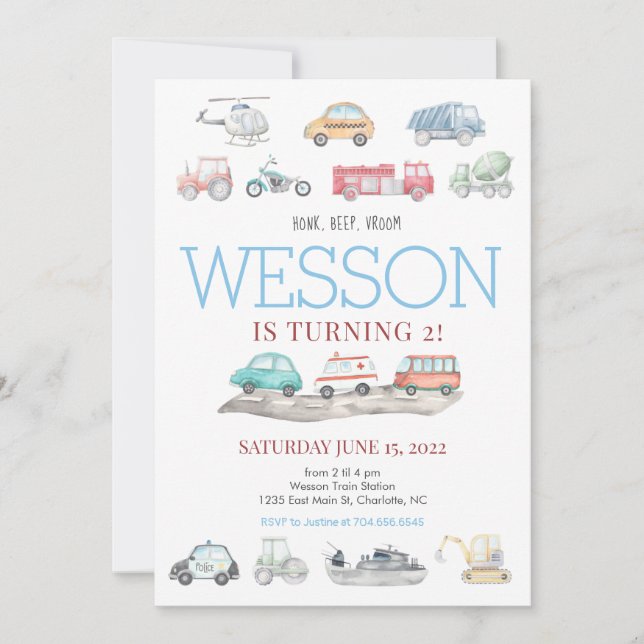 Beförderung zum Geburtstag Einladung (Vorderseite)