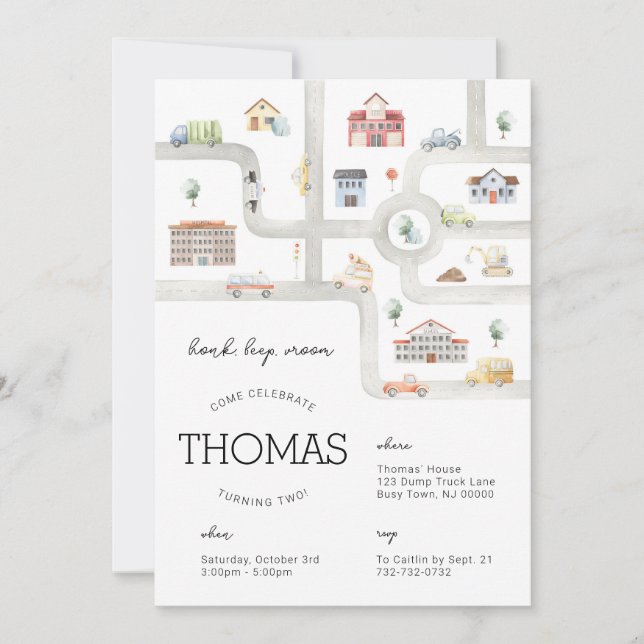 Beförderung zum Geburtstag Einladung (Vorderseite)