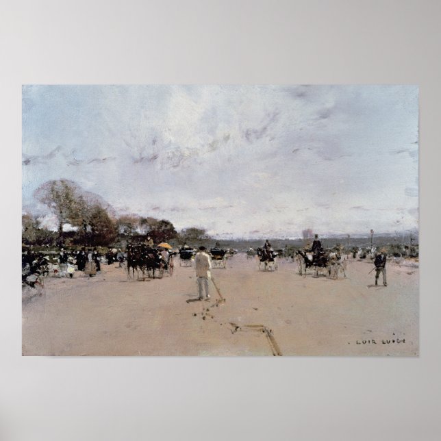 Beförderungen auf den Champs Elysees Poster (Vorne)