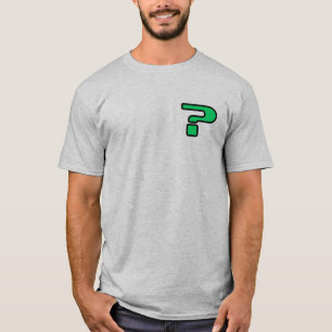 Befragender männlicher T - Shirt