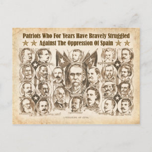 Befreier Kubas - Artikel 1898 Zeitung Postkarte