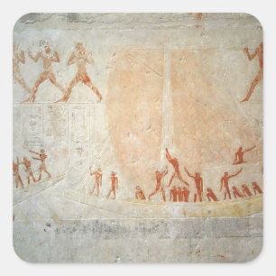 Befreiung von der Mastaba von Akhethotep, die Bo d Quadratischer Aufkleber