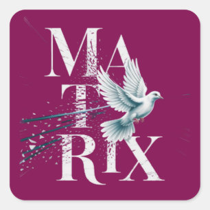 Befreiung von der Matrix Quadratischer Aufkleber