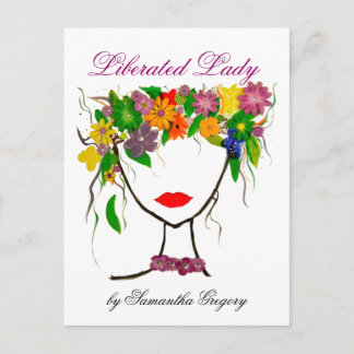 Befreiung von Lady Print Postkarte