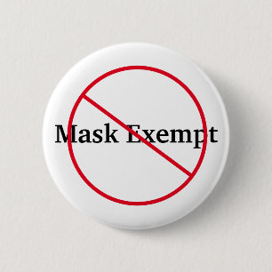 Befreiung von Maske Button