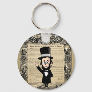 Befreiungserklärung und Ehrlicher Abe Lincoln Schlüsselanhänger