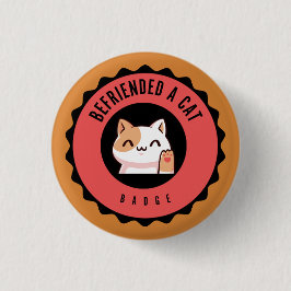 Befried ein KatzenAbzeichen Button