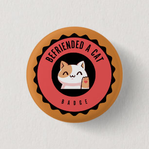 Befried ein KatzenAbzeichen Button