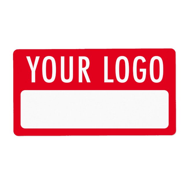 Befristete rote Namensmarken mit Logo-Abzeichen-Au (Vorne)