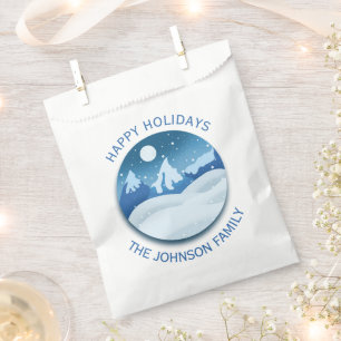 Befrostete Friedenslandschaft individuell Geschenktütchen