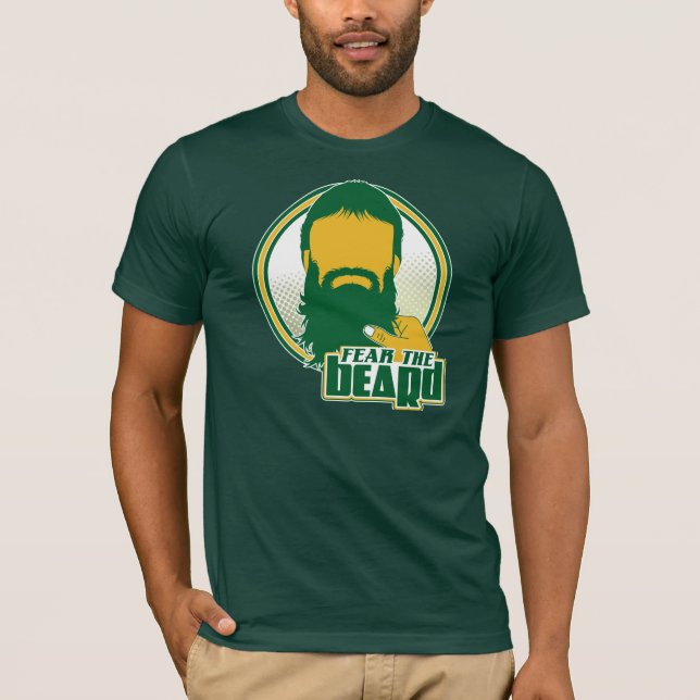 Befürchten Sie das Bart-Grün und das Gold T-Shirt (Vorderseite)