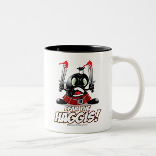 Befürchten Sie das Haggis Zweifarbige Tasse