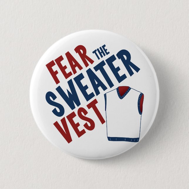 Befürchten Sie die Strickjacke-Weste Button (Vorderseite)