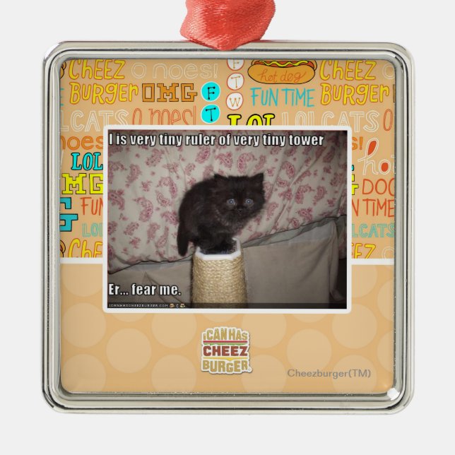 Befürchten Sie mich Ornament Aus Metall (Vorne)