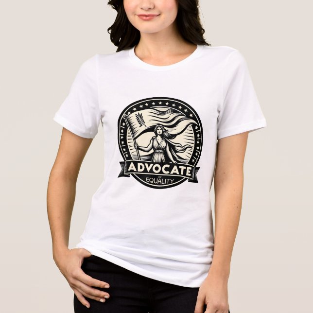 Befürworter des Emblems Gleichberechtigung | Vinta Tri-Blend Shirt (Vorderseite)