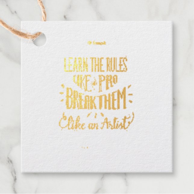 Befürwortung Geschenkanhänger (Vorderseite)