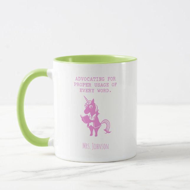 Befürwortung richtiger Verwendung jedes englischen Tasse (Links)