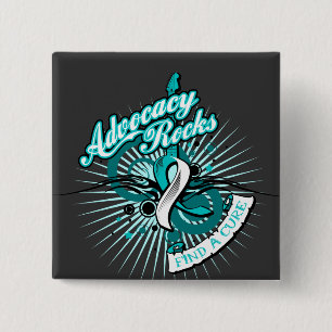 Befürwortung schaukelt Gebärmutterkrebs Button