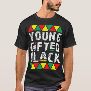 begabt und schwarz T-Shirt