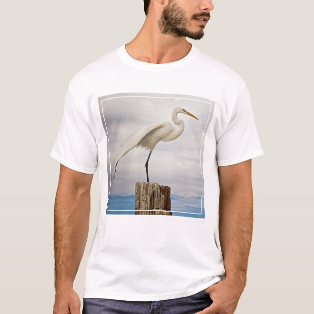 Begabter Strand des Reiher-| Fort Myers, Florida T-Shirt (Vorderseite)