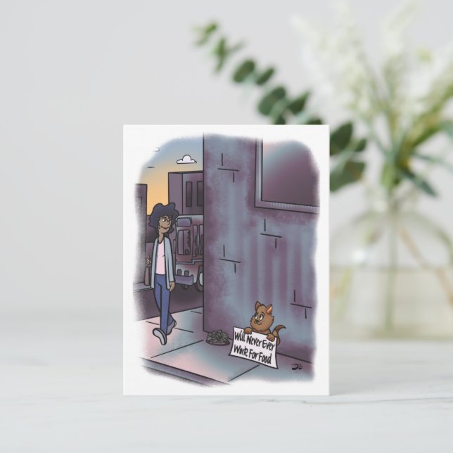 Begattung mit Zeichen Postkarte (Stehend Vorderseite)