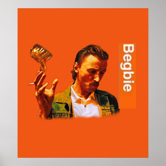 Begbie wirft das Glas Bier Szene aus Trainspott Poster (Vorne)