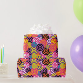 Begeben Sie sich in den Circles farbenfrohes Fest  Geschenkpapier