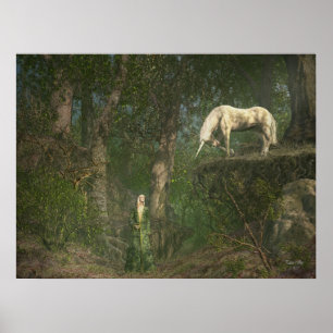 Begegnung mit Wäldern Poster