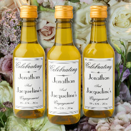 Begegnungspartei - Befürworter von Elegant Simple Weinetikett