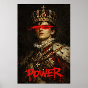 BEGEHREN — Neo-Barock König Porträt Poster