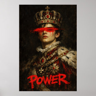BEGEHREN — Neo-Barock König Porträt Poster