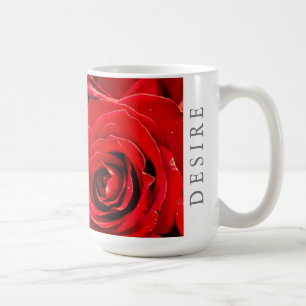 Begehren Sie rote Rosen 15oz Klassischer Becher Kaffeetasse