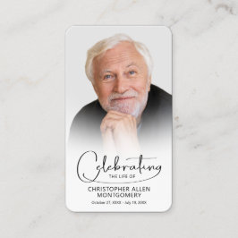 Begehung des Fotos Lebensgebet Visitenkarte