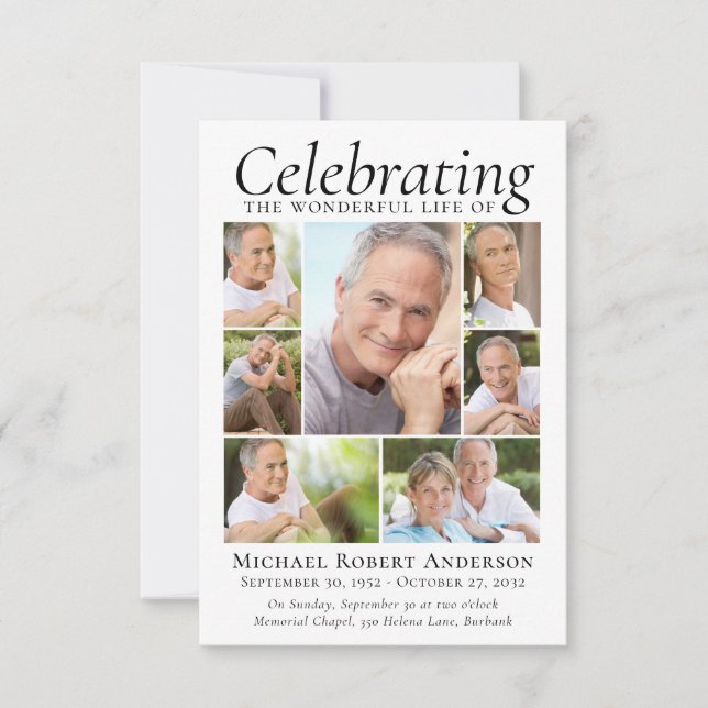 Begehung des Lebens | FotoCollage Einladung (Vorderseite)