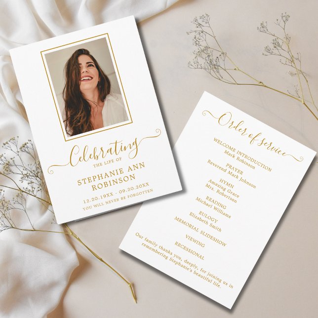 Begehung des Life Foto Gold Order of Service Programm (Von Creator hochgeladen)