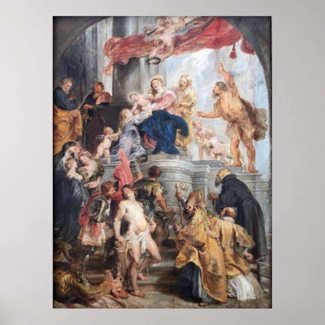 Begeisterte Madonna Poster (Vorne)