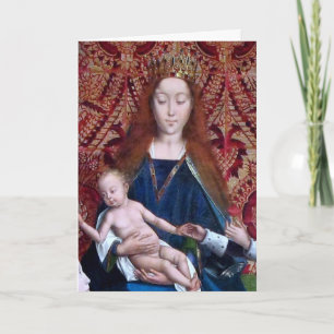 Begeisterte Madonna und Kind (Detail; M 070) Karte