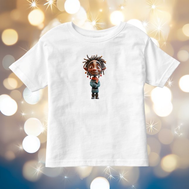 Begeisterte Weihnachts-Elf-Kleinkind's T-Shirt (Von Creator hochgeladen)