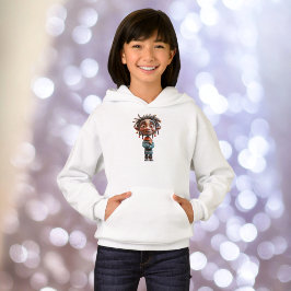 Begeisterte Weihnachts-Elf-Mädchen Hoodie