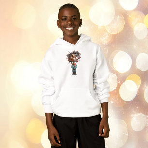 Begeisterte Weihnachtselfenjunge Hoodie