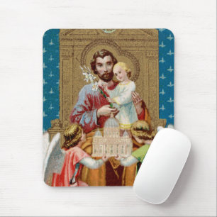 Begeisterter St. Joseph empfängt Vatikane Maquette Mousepad