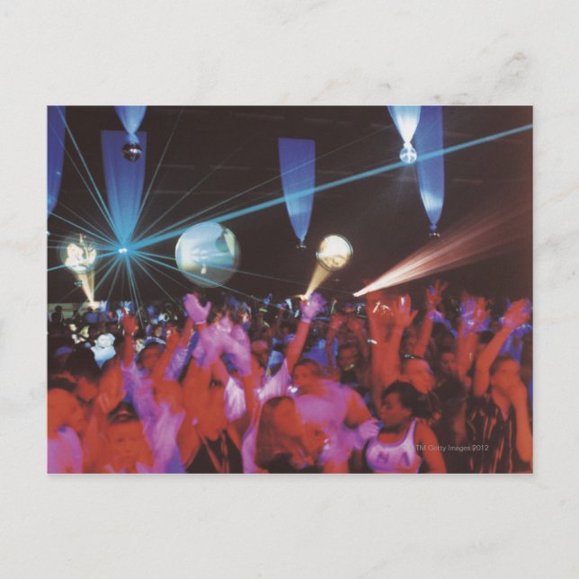 Begeisterung beim Tanzen Postkarte (Vorderseite)