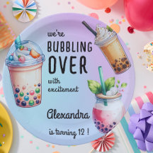 Begeisterung für den Geburtstag des Bobba-Tees