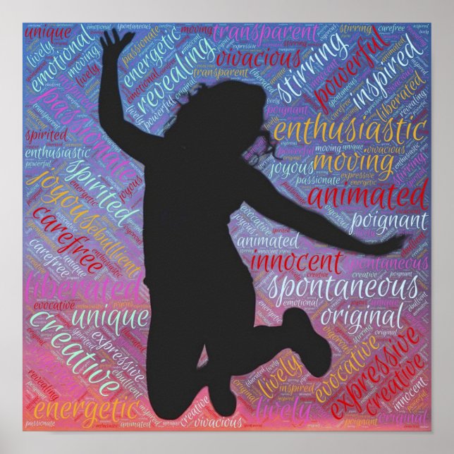 Begeisterung Inspiration Motivierend Poster (Vorne)