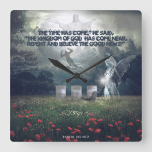 Begeisterungs-Kirche Quadratische Wanduhr