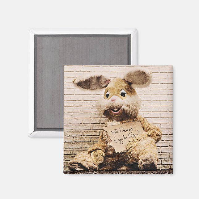 Beggar Bunny, Rabbit Anzug, Funny Ostern Bunny Magnet (Vorderseite/Rückseite)
