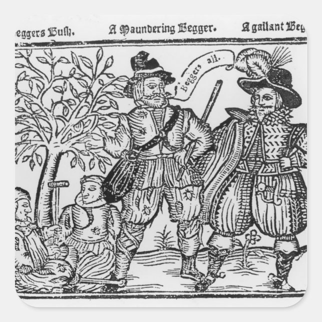 Beggars All Quadratischer Aufkleber (Vorderseite)
