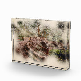 Beggars Bridge, Glaisdale - Watercolour Art Fotoblock